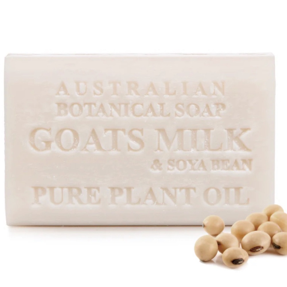 AUSTRALIAN BOTANICAL SOAP Goats Milk & Soya Bean Pure Plant Oil Soap 5 bars🤩🤩
